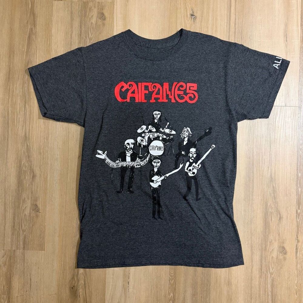 Caifanes 2025 Gray Tour Shirt Sz S Aliados Espanol Rock Mall Goth Edgy Alt Tee